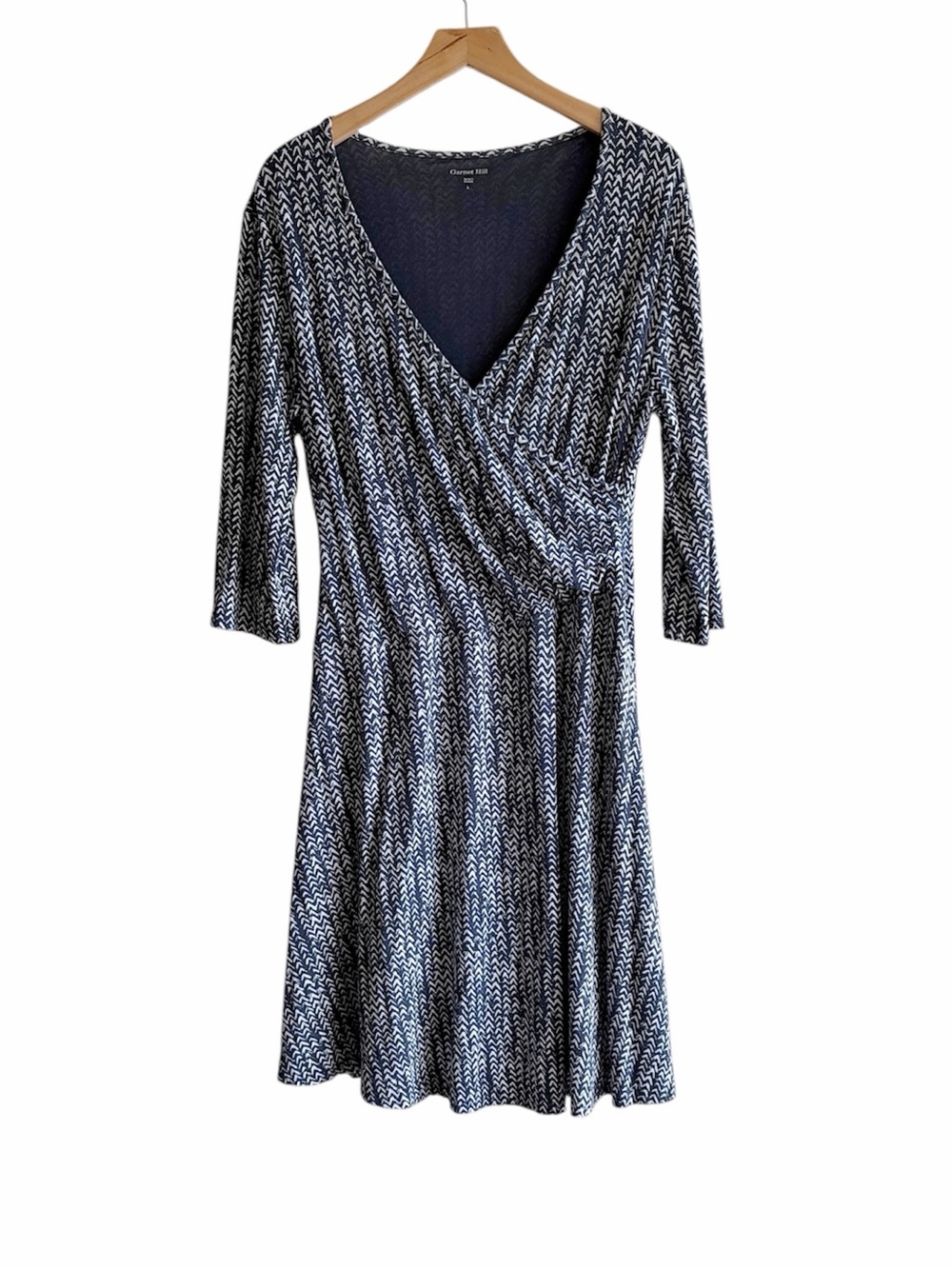 Garnet Hill wrap dress size L large